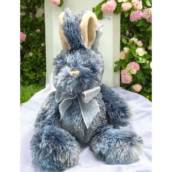 DanDee Easter Bunny Plush Rabbit Stuffed Animal Toy Blue Soft Fluffy - Picture 1 of 8